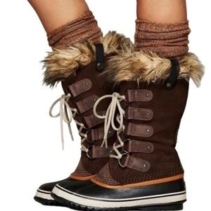 Sorel Brown Joan Of Arctic Boot‎ in Tobacco 1308891256 womens Size USA 5